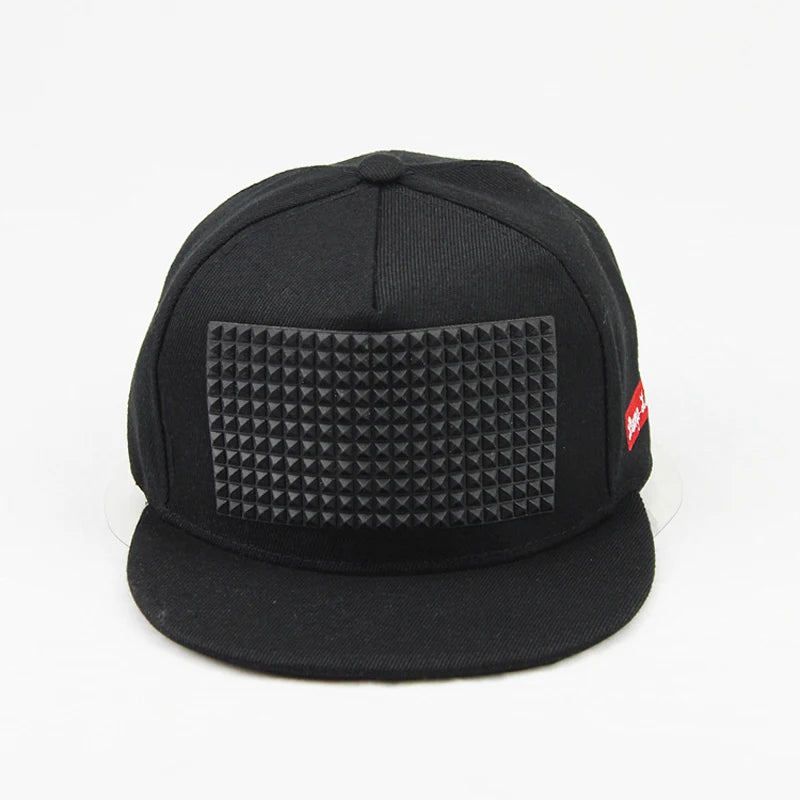 Stereo Offset Print Rubber Pin Snapback Cap