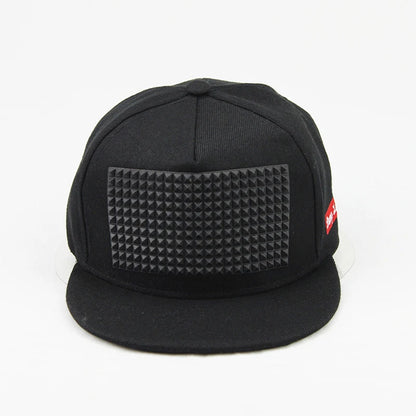 Stereo Offset Print Rubber Pin Snapback Cap