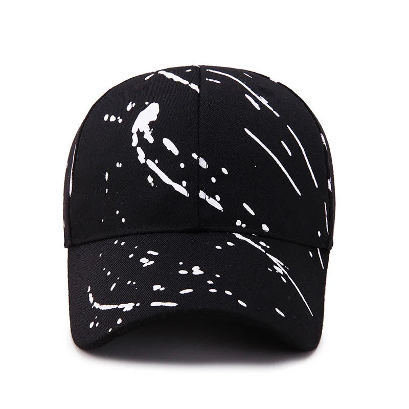 Raindrop Print Cotton Hip Hop Baseball Cap