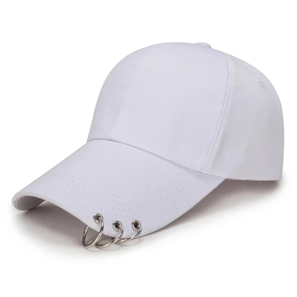 Solid Color Ring Hip Hop Baseball Cap