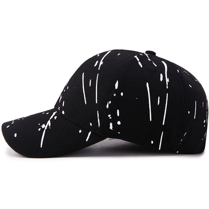 Raindrop Print Cotton Hip Hop Baseball Cap