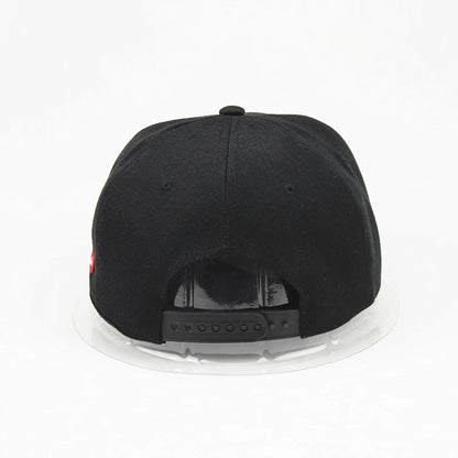 Stereo Offset Print Rubber Pin Snapback Cap