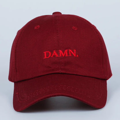 Damn Embroidered Hip Hop Snapback Baseball Cap
