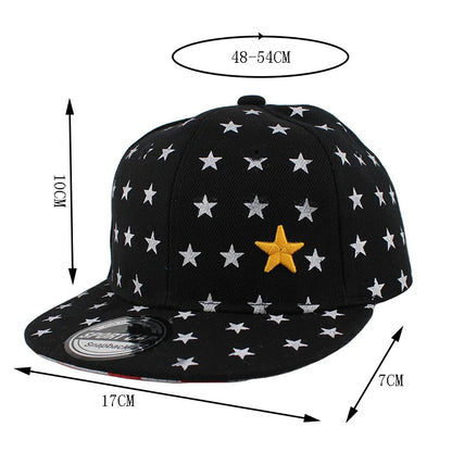New Fashion Children Baseball Caps Boys Star Cap