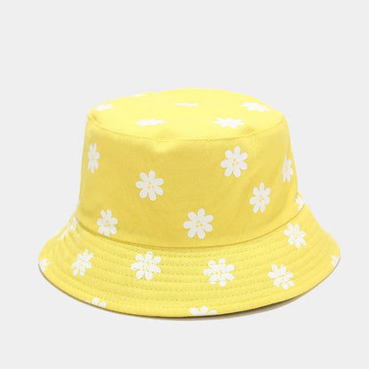 Cotton Flower Print Bucket Hat