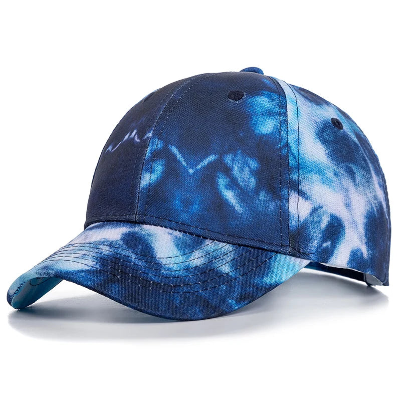 Tie Dye Multicolor Hip Hop Snapback Cap