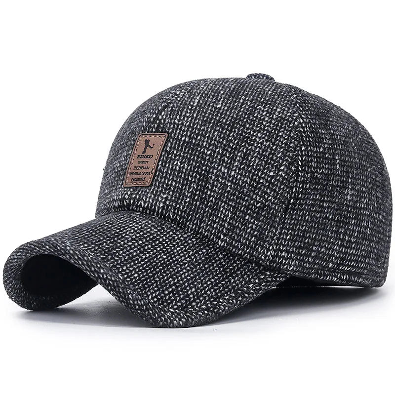Thick Warm Earflap Baseball Cap