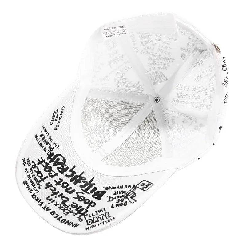 Unisex Korean Graffiti Streetwear Baseball Cap