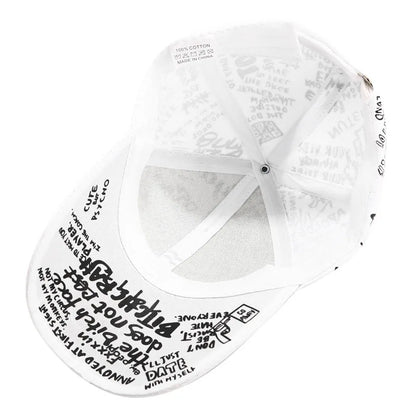 Unisex Korean Graffiti Streetwear Baseball Cap