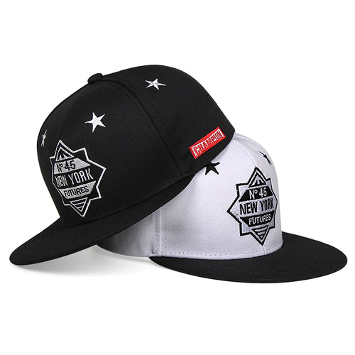 New York Futures Embroidered Cotton Snapback Cap