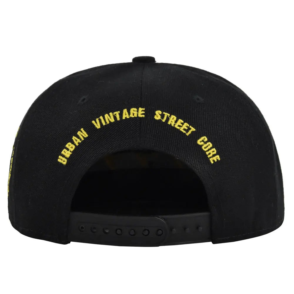 Lightning Embroidered Hip Hop Snapback Cap