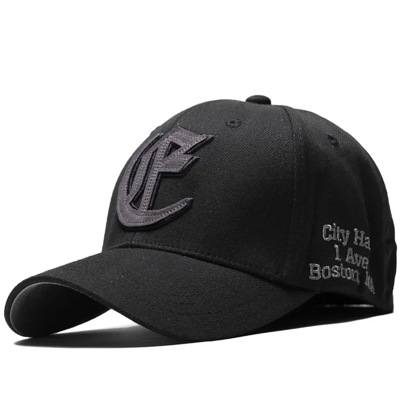 Men Fitted Back Closed Baseball Cap