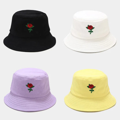 Floral Print Hip Hop Casual Summer Bucket Hat