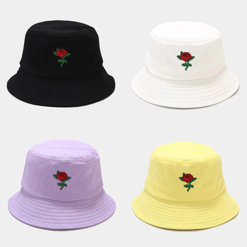 Floral Print Hip Hop Casual Summer Bucket Hat