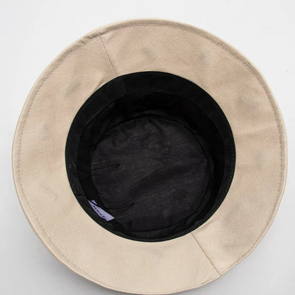 Korean Bear Embroidery Cartoon Leisure Bucket Hat