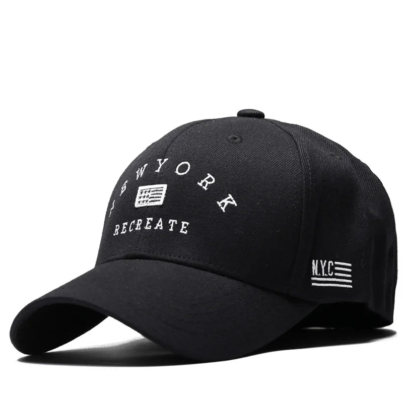 Men Fitted Back Closed Baseball Cap