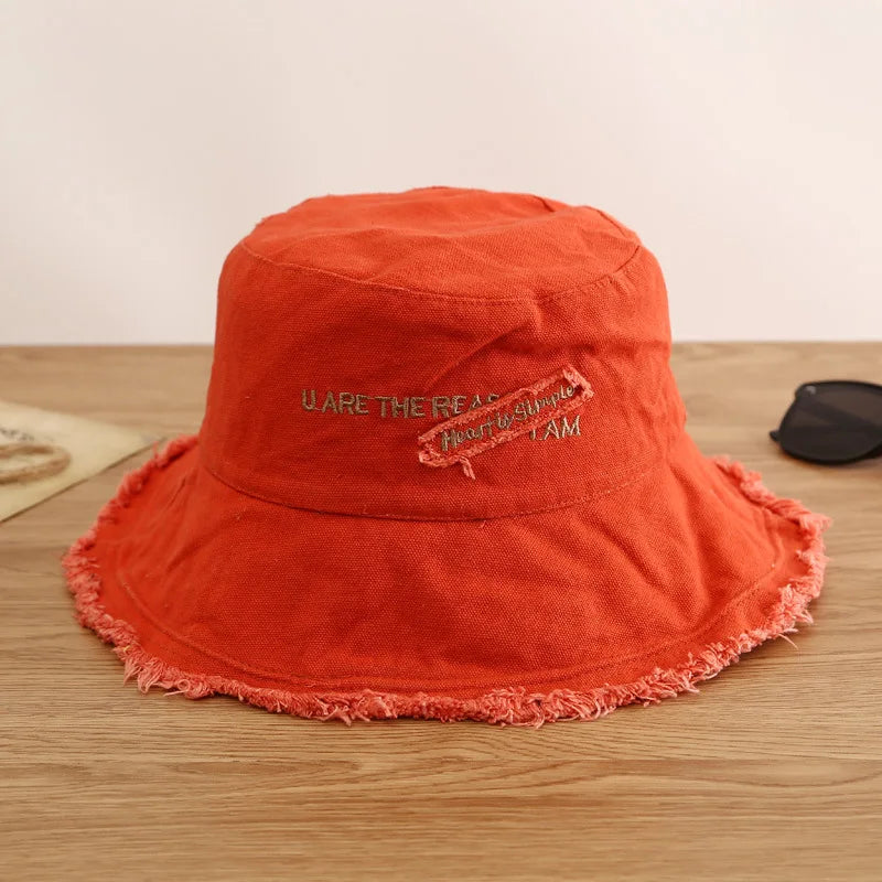 Women Cotton Summer Bucket Hat