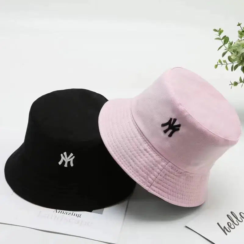 Double-Side Daisy Embroidery Bucket Hat Unisex