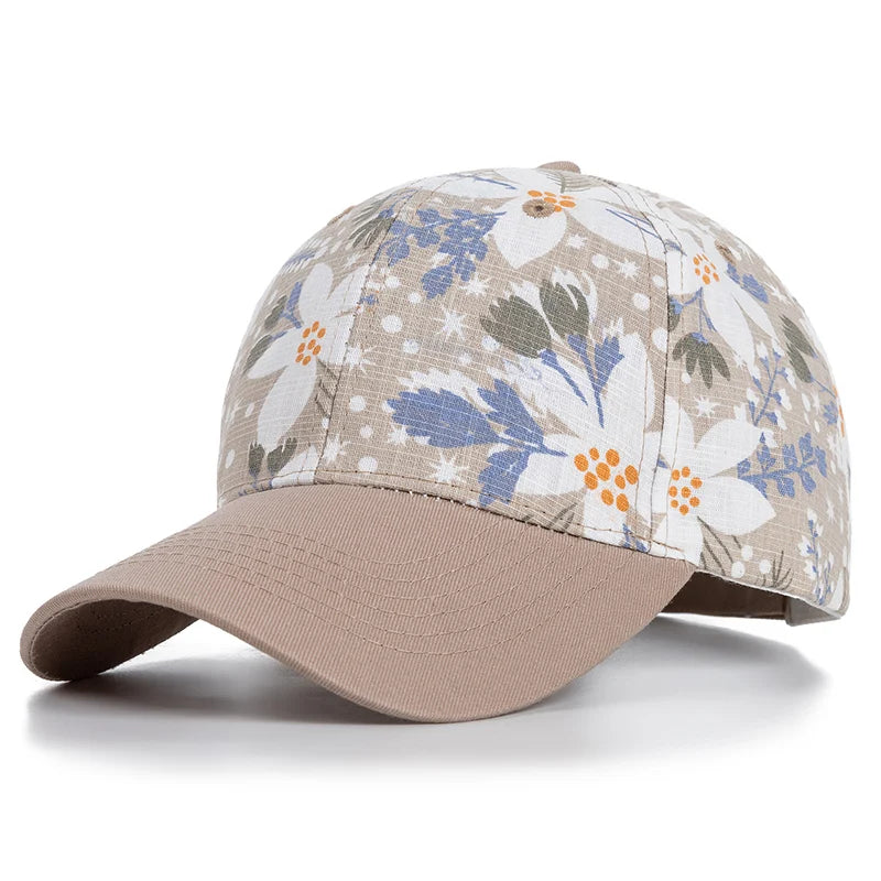 Women’s Floral Print Outdoor Baseball Cap