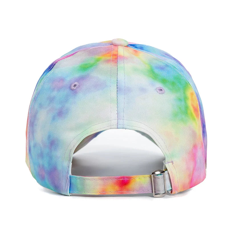 Tie Dye Multicolor Hip Hop Snapback Cap