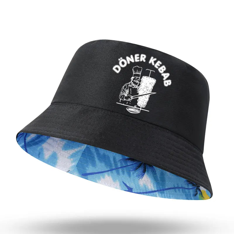 Doner Kebab Print Bucket Hat