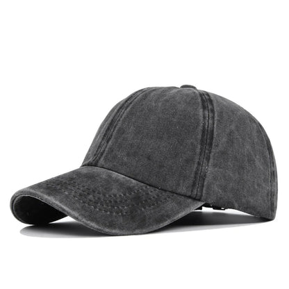 Kids Washed Pure Color Cowboy Baseball Cap