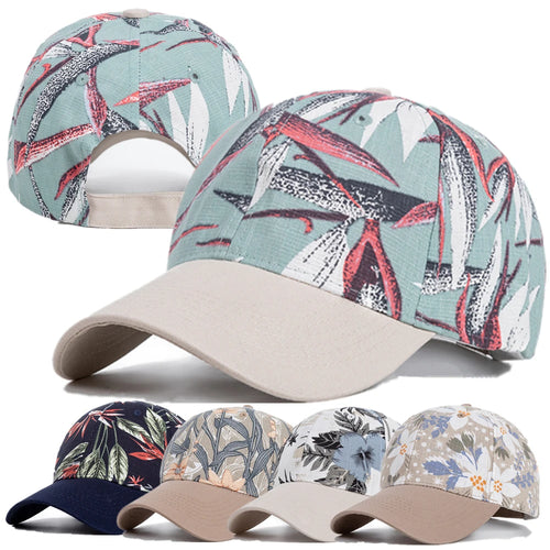 Women’s Floral Print Outdoor Baseball Cap