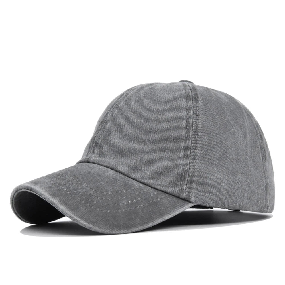 Kids Washed Pure Color Cowboy Baseball Cap