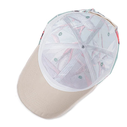 Women’s Floral Print Outdoor Baseball Cap