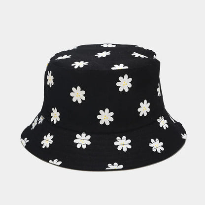Cotton Flower Print Bucket Hat