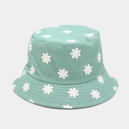 Cotton Flower Print Bucket Hat