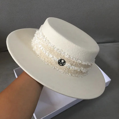 New England Wide Brim Wool Bucket Hat