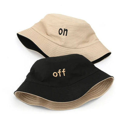 Hip Hop Panama Cap Cotton Double-sided Windproof Fisherman Hat Bob Homme