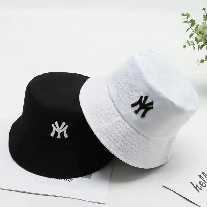 Double-Side Daisy Embroidery Bucket Hat Unisex