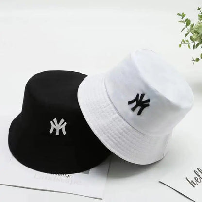 Double-Side Daisy Embroidery Bucket Hat Unisex