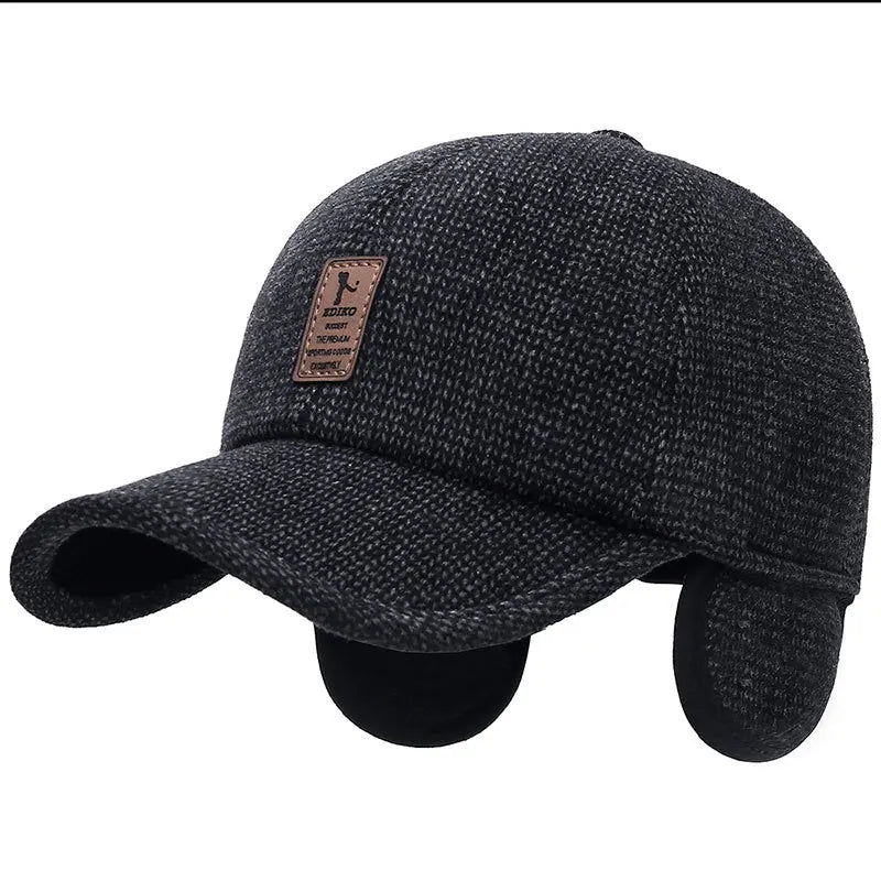 Thick Warm Earflap Baseball Cap