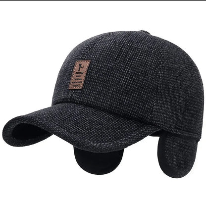 Thick Warm Earflap Baseball Cap