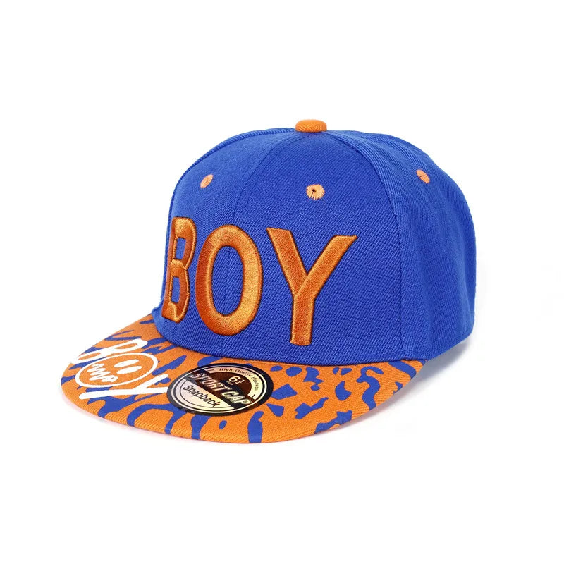 Cool Boy Embroidery Kids Snapback Cap