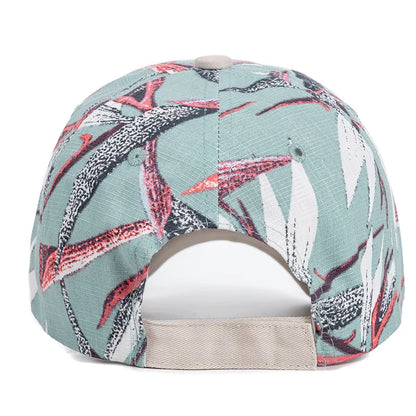 Women’s Floral Print Outdoor Baseball Cap