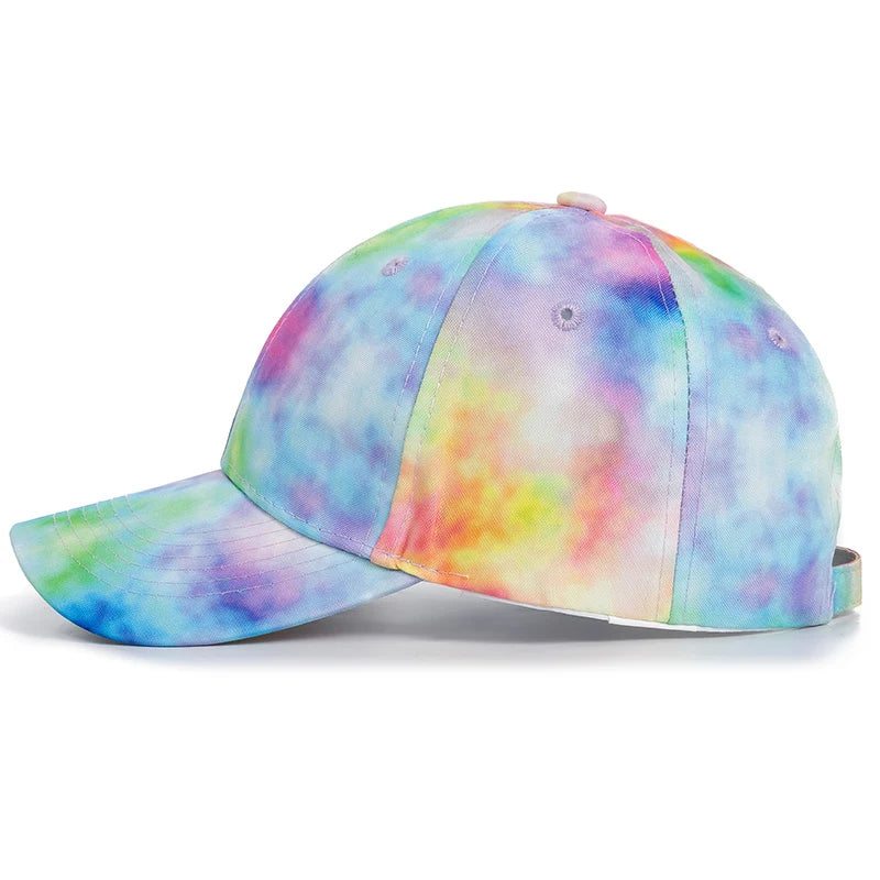 Tie Dye Multicolor Hip Hop Snapback Cap