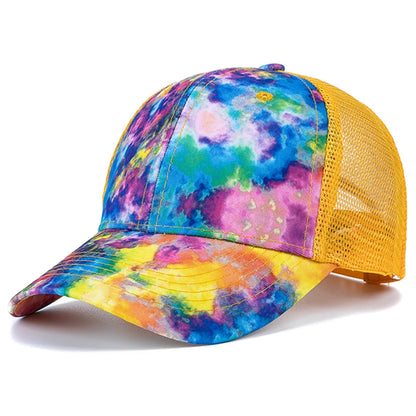 Tie Dye Multicolor Hip Hop Snapback Cap