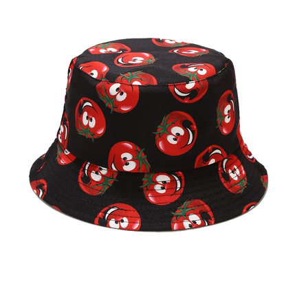 Vegetable Pattern Bucket Hat Unisex Fisherman Sun Cap