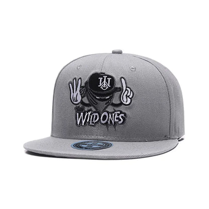 Retro Brand Embroidery Street Snapback Cap