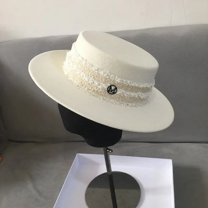 New England Wide Brim Wool Bucket Hat