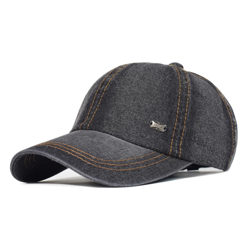 Unisex Vintage Washed Denim Baseball Cap