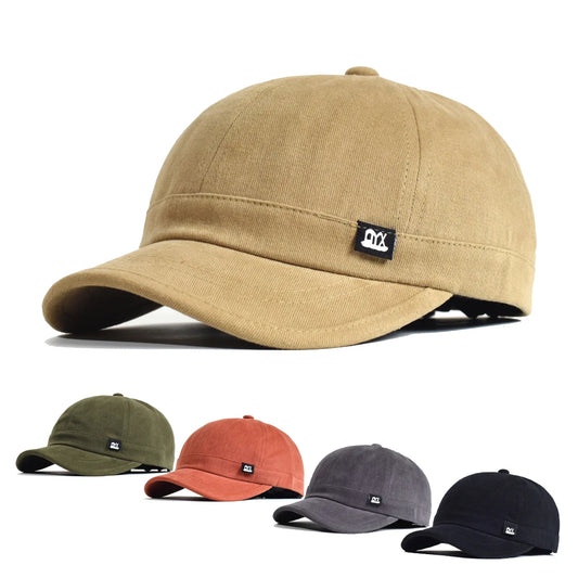 Unisex Vintage Short Brim Baseball Cap