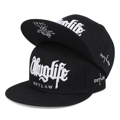 Thuglife Embroidery Snapback Hat Unisex