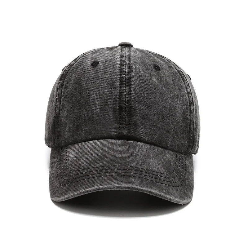 Kids Washed Pure Color Cowboy Baseball Cap