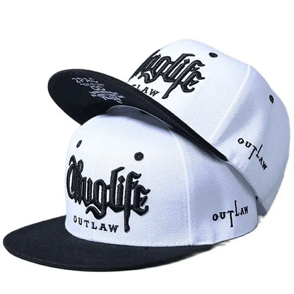 Thuglife Embroidery Snapback Hat Unisex