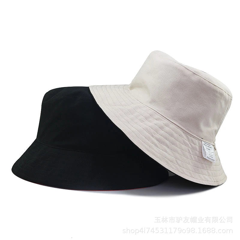 Oversize Cotton Fisherman Sun Bucket Hat